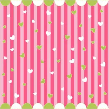 Cute seamless pattern with little hearts , baby card Stock Illustration