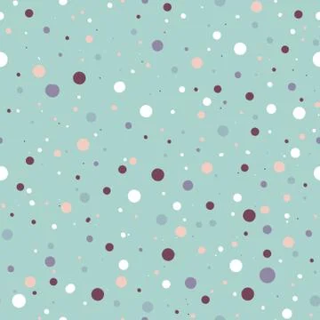 Cute seamless pattern or texture with colorful polka dots Stock Illustration