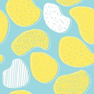 Cute seamless pattern in scandinavian style Stock Illustration