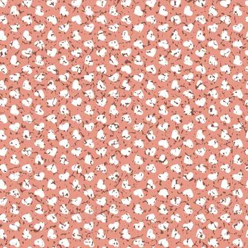 Cute seamless pattern for valentine's day, heart simple shape Stock Illustration