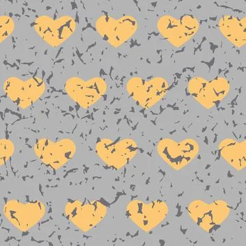 Cute seamless pattern for valentine's day, heart flat simple shape 스톡 일러스트