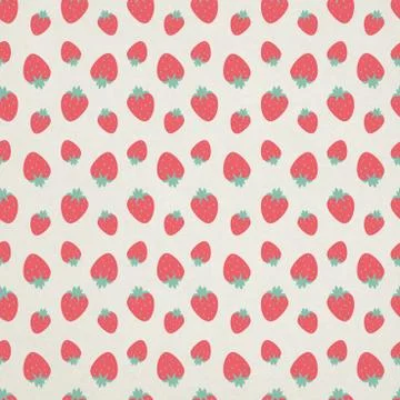 Cute seamless strawberry pattern Stock Illustration