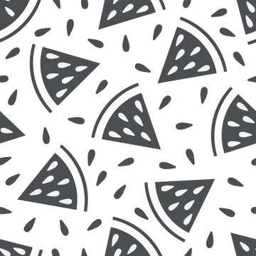 Cute seamless watermelon pattern Stock Illustration