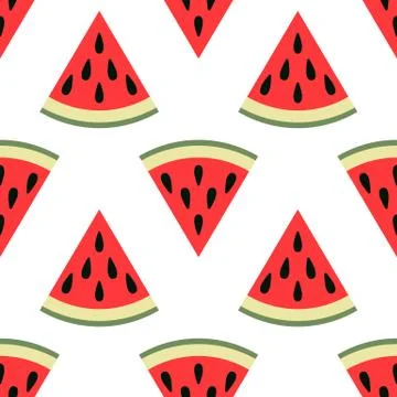Cute seamless watermelon pattern Stock-Illustration