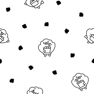 Cute seashell with smiling face. Coloring Page. 스톡 일러스트