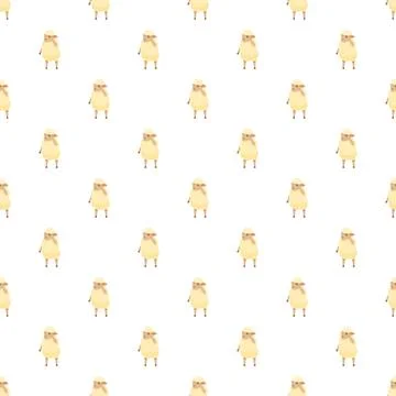Cute sheep pattern creating seamless background design 스톡 일러스트