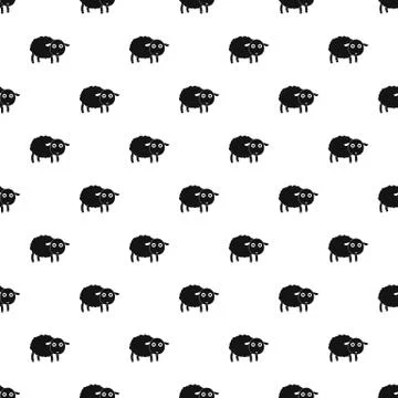Cute sheep pattern seamless vector 스톡 일러스트