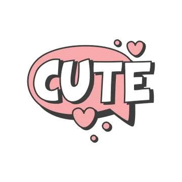 Cute short message, speech bubble in retro style vector Illustration Stockillustratie