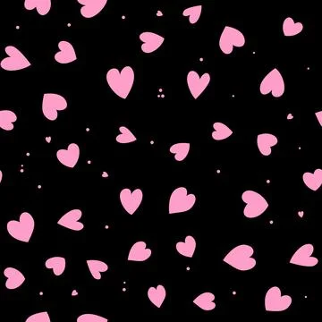 Cute Simple Seamless Pattern Love Heart Background. Vector Illustration EPS10 Illustrazione stock