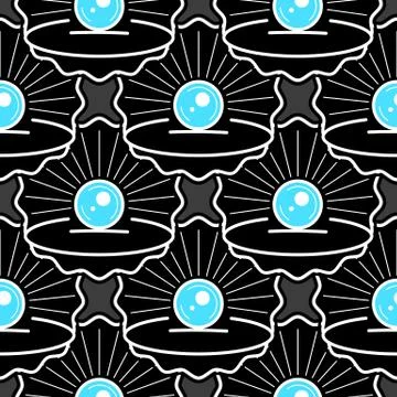 Cute Skin Seamless Pattern With Pearl Ready For Your Design, Greeting Card, Illustrazione stock