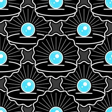 Cute Skin Seamless Pattern With Pearl Ready For Your Design, Greeting Card, イラスト素材