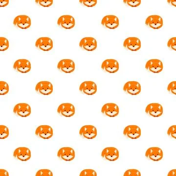 Cute sleeping foxes seamless repeating pattern background Stock Illustration