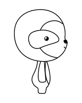 Cute sloth bear cartoon vector design Stock Illustration