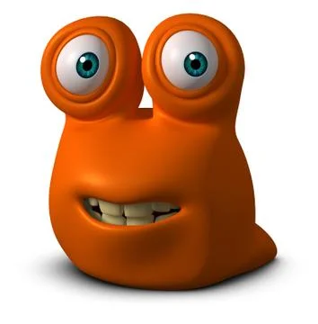 Cute slug Stock-Illustration