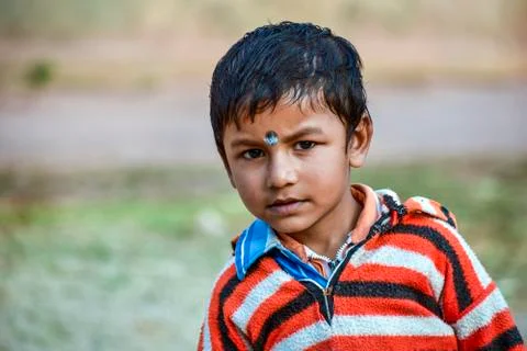 A cute smiling boy smiling and looking at the camera Stock Photos