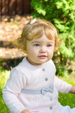 Cute smiling infant Stock Photos