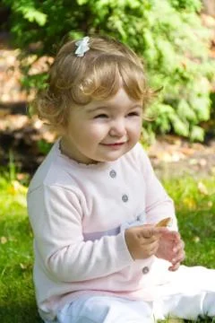 Cute smiling infant Foto stock