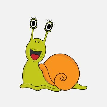 Cute snail Stock Illustration