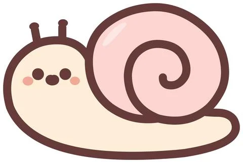 Cute Snail 스톡 일러스트