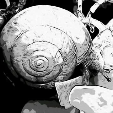 A cute snail Stock Photos