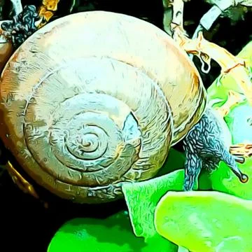 A cute snail Stock Photos