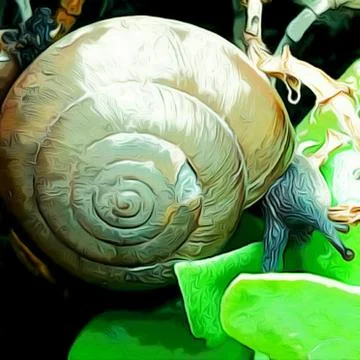 A cute snail Stock Photos