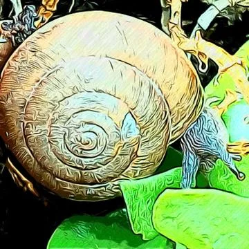A cute snail Stock Photos