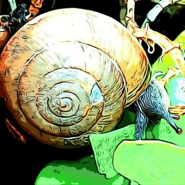 A cute snail Stock Photos