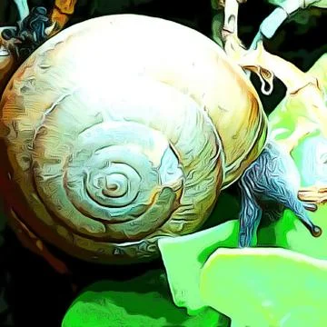 A cute snail Stock Photos
