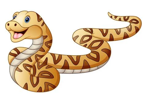 Cute snake cartoon イラスト素材