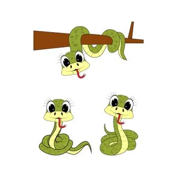 Cute snake Illustrazione stock