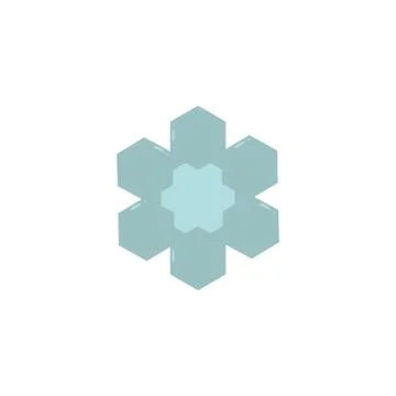 Cute snowflakes on white background Stock Illustration