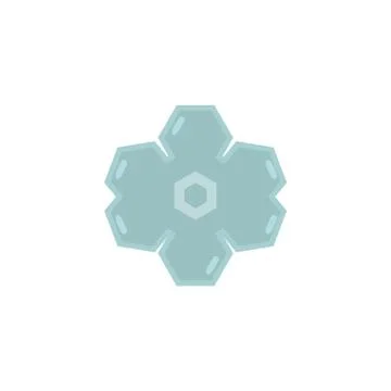 Cute snowflakes on white background Stock Illustration