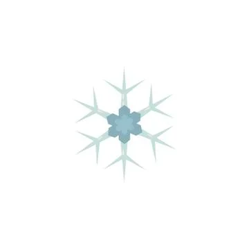 Cute snowflakes on white background Stock Illustration