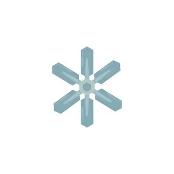 Cute snowflakes on white background Stock Illustration