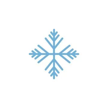 Cute snowflakes on white background Stock Illustration
