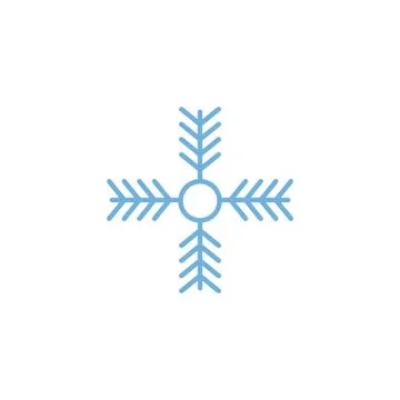 Cute snowflakes on white background Stock Illustration