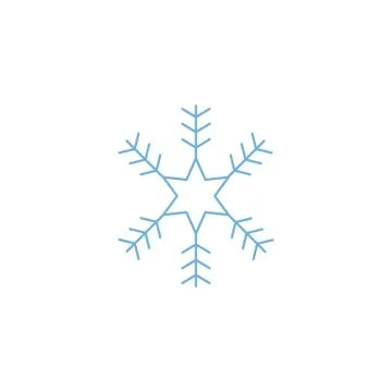 Cute snowflakes on white background Illustrazione stock