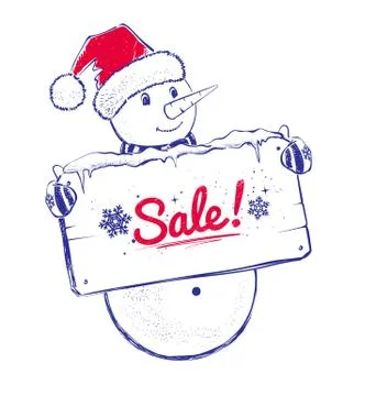 Cute Snowman Stock Illustration