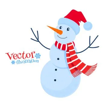 Cute snowman Stock Illustration