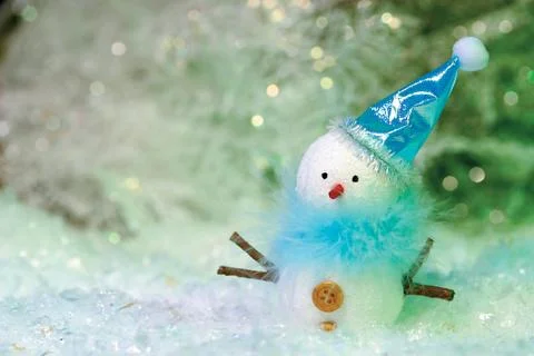 Cute snowman 스톡 사진