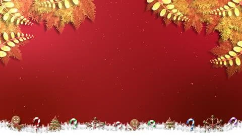 A cute snowy border with gingerbread men and candy canes. Stock Illustration
