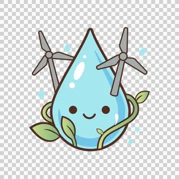Cute solarpunk and cyber organic vector icon set-png-jpeg-05 Stock Illustration