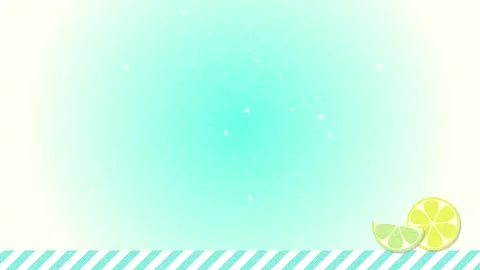 Cute Sparkling Soda Loop Background with Blue Straw and Citrus Design 库存影片 334765408