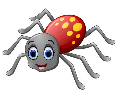 Cute spider cartoon Stock Illustration