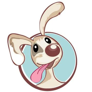 Cute spotted puppy Stock Illustration