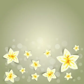 Cute spring illustration background Stock Illustration