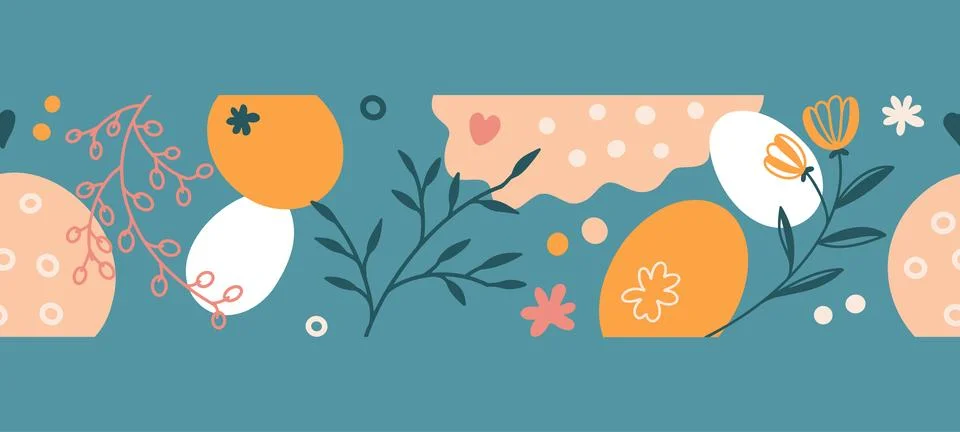 Cute spring picture. Stock Illustration