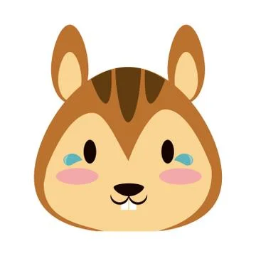 Cute squirrel animal cartoon vector illustration Stock Illustration