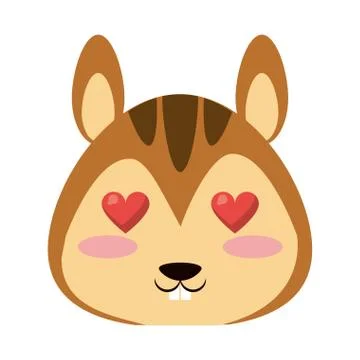 Cute squirrel animal cartoon vector illustration Stock Illustration
